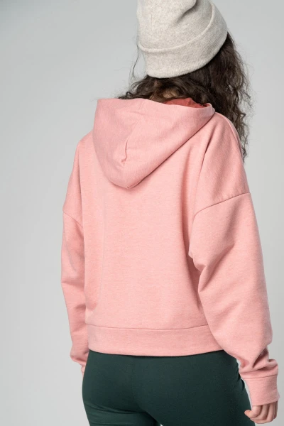 Hoodie für Damen aus Baumwolle in Rosa