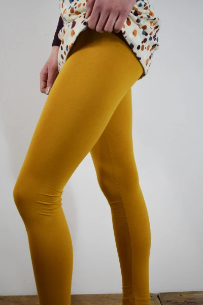 High Waist Leggings aus Bio-Baumwolle  in Gelb