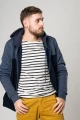 Sweatjacke "Oli" - dunkelblau / blau meliert