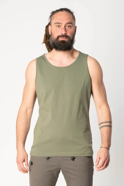 Herrentop aus Bio-Baumwolle von Melawear in grün