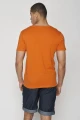 Greenbomb T-Shirt für Herren in Orange mit Bike-Print Rückansicht