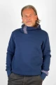 Hoodie "Carlo" Baumwolle - blau