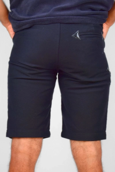 Kurze Zimmermannshose für Herren Schwarz – robuster Pilotstoff