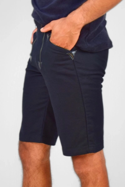 Kurze Zimmermannshose für Herren Schwarz – robuster Pilotstoff