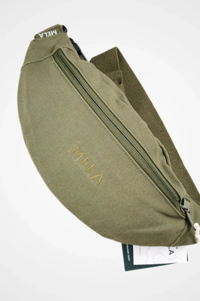 Gürteltasche "Hip Bag Melawear" Bio Canvas 3 Liter grün Ansicht Front