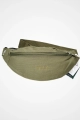 Gürteltasche "Hip Bag Melawear" Bio Canvas 3 Liter grün Ansicht Detail Reissverschluss hinten