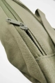Gürteltasche "Hip Bag Melawear" Bio Canvas 3 Liter grün Ansicht Detail Closeup Reissverschluss