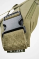 Gürteltasche "Hip Bag Melawear" Bio Canvas 3 Liter grün Ansicht Detail Closeup Reissverschluss