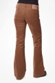 Bootcut Hose für Damen aus Cord hellbraun - Low Waist - Wally