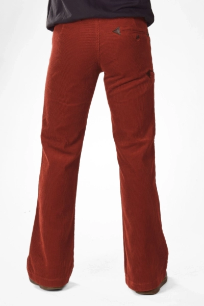 Zimmermann Cord Schlaghose in Rost-Rot - Workwear Look - Ansicht Front