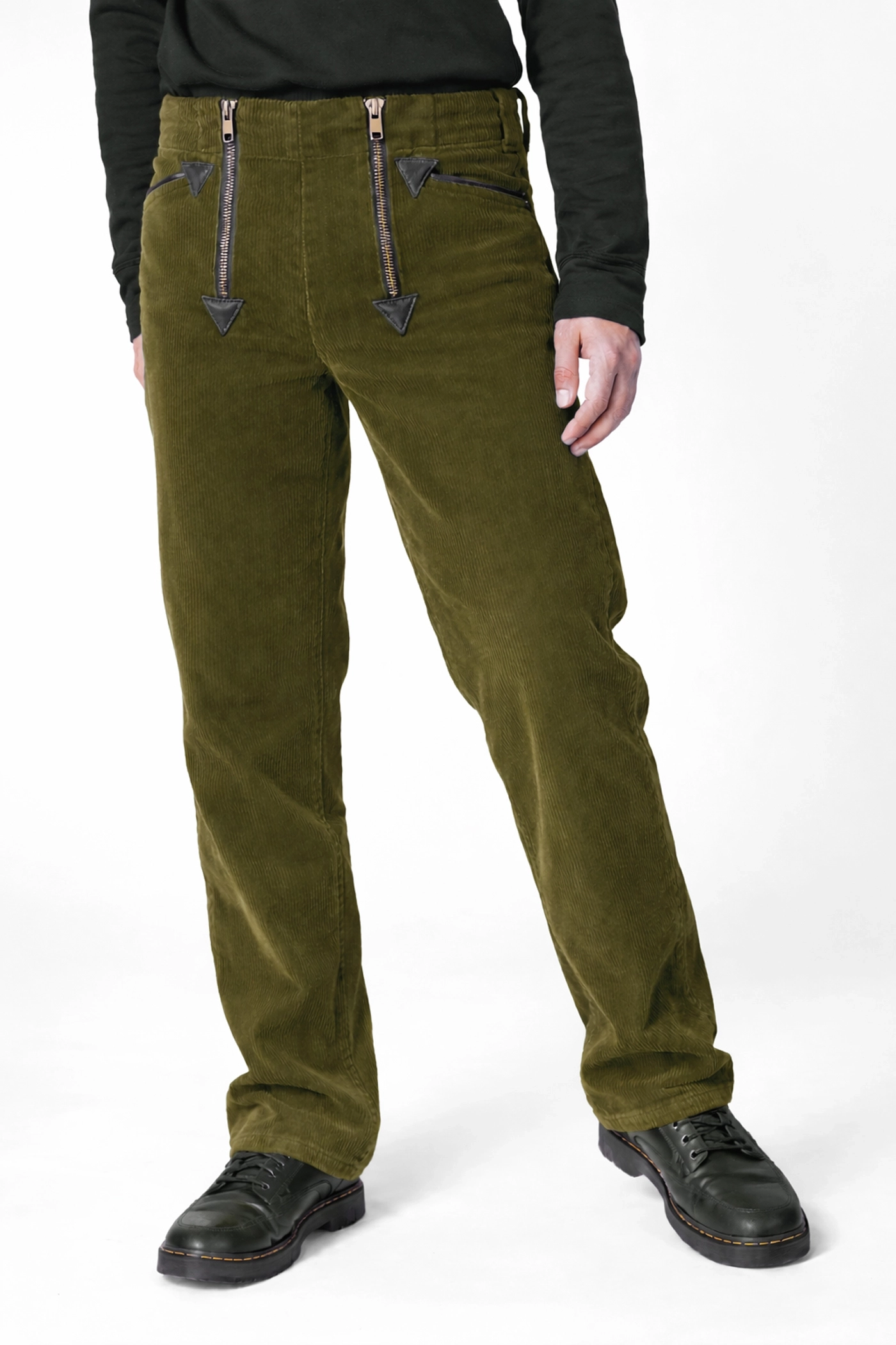 Zimmermann Cordhose für Herren olivgrün - Helden & Halunken - Ansicht Front