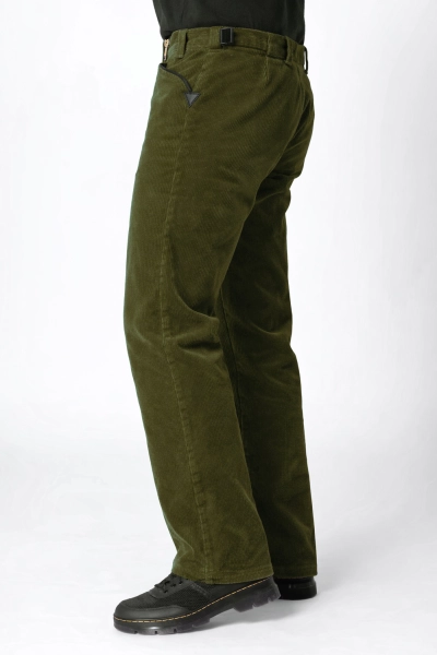 Zimmermann Cordhose für Herren olivgrün - Helden & Halunken - Ansicht linke Seite