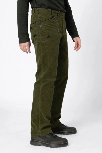 Zimmermann Cordhose für Herren olivgrün - Helden & Halunken - Ansicht rechte Seite