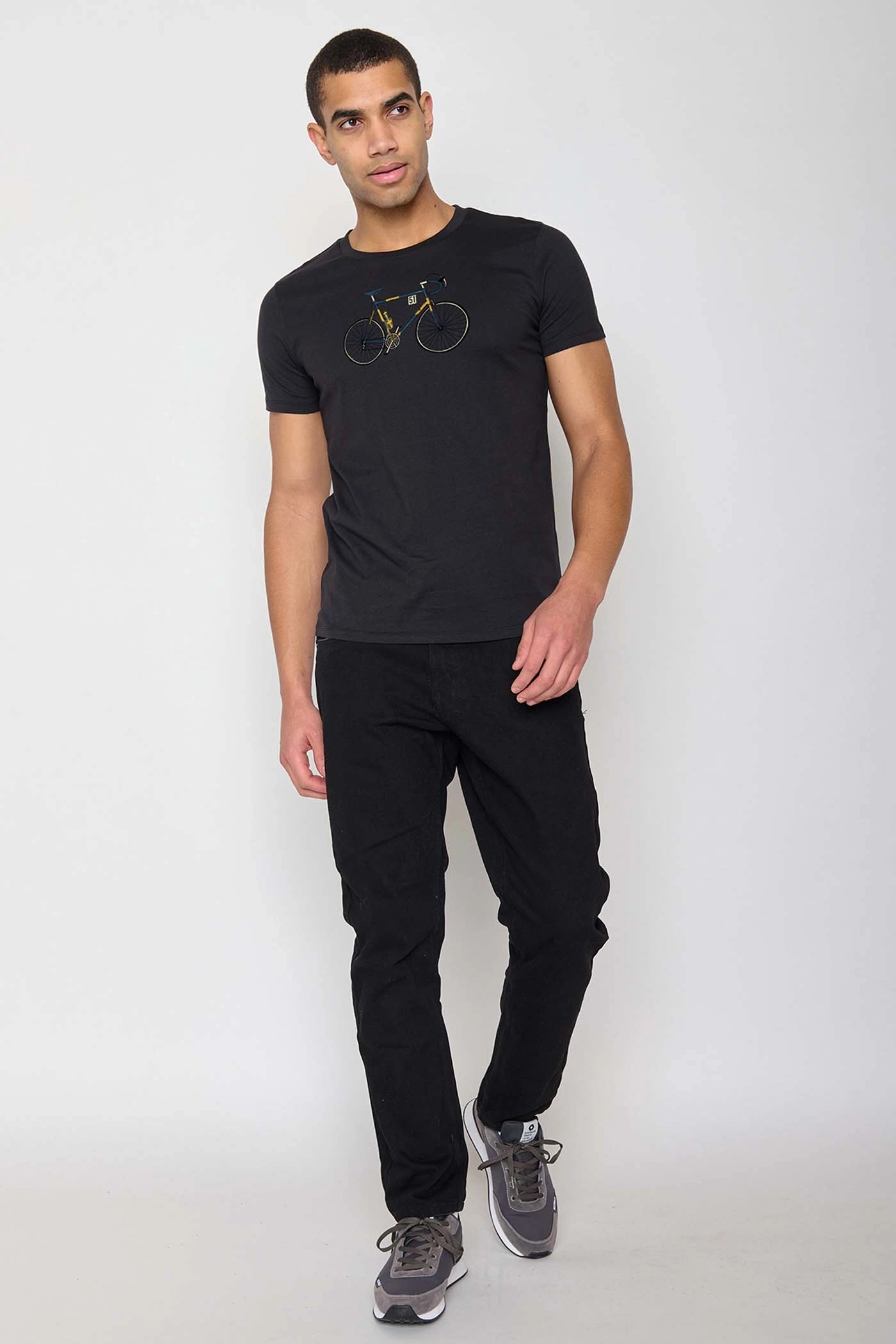 Greenbomb Bio T-Shirt Herren in Schwarz - Bike Knut