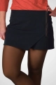 Skort "Nelke" in Anthrazit - Frontansicht mit elegantem Reißverschluss und femininer Rockoptik