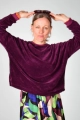 Samt Pullover "Tia" Nicki - lila