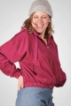seitliche Sicht der Kurzjacke "Jenny" in fuchsia und fettem Cord