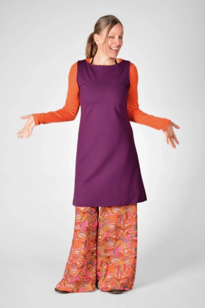 frontale Sicht von Kleid "Brenda" aus Viskose