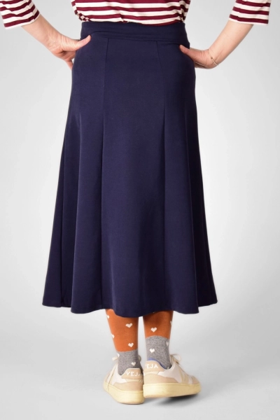 Rock "Blanche" in Blau von vorne