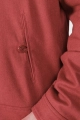 Detail der Seitentasche der roten Wolljacke "Harry"