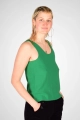 Tank Top "Sana" in Neon Grün aus Baumwolle von rechter Seite