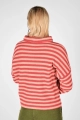 Baumwollstrick- Pullover "Stine" gestreift von hinten