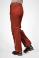 nochmalige Rückansicht von Hose "Marina" aus Cord in Rot