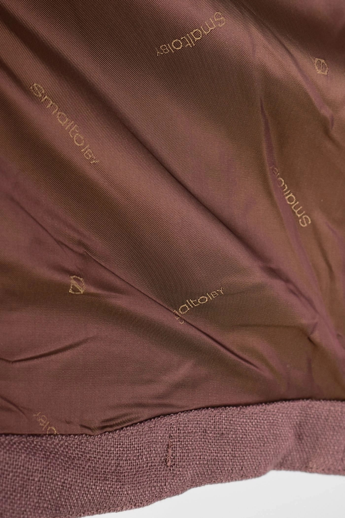 Aufnahme des Innenfutters der Weste "Stefano" aus Leinen