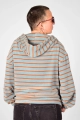 Kurzjacke "Kittie" aus gestreiftem Frottee von hinten