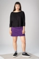 Kurzer Cordrock in Lila - High Waist Schnitt - nachhaltiger Rock