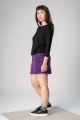Kurzer Cordrock in Lila - High Waist Schnitt - nachhaltiger Rock
