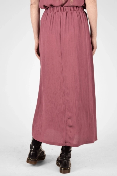 Rückseite von Rock "Aureli" aus Viskose in mauve