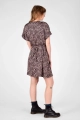 Kleid "Fleur" aus Viskose mit Leo-Print von hinterer Seite