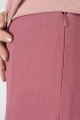 Detail vom Reißverschluss von Rock "Kosma" aus Viskose-Crêpe in Mauve