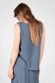 Top für Damen aus Viskose in Taubenblau - Potatoes