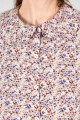 Knopfleiste von Bluse "Mio" aus Viskose mit Blümchen Muster als Detail
