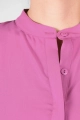 Detail von Knopfleiste von Bluse "Djamila" aus Rayon mit halben Arm in Pink