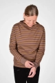 Pullover "Esta" Baumwolle - brown ocher stripes