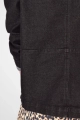 Detail vom Rücken von Jeansjacke "Elyse" im denim black