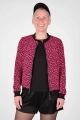 Blouson Jacke "Bomba" - schwarz pink Polygonmuster