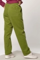Cordhose für Damen - Joggpants in Grün - feiner Babycord