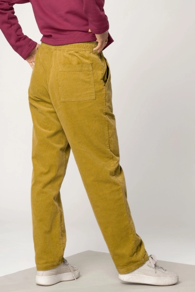 Schlupfhose aus Cord für Damen in Gelb - Slow Fashion
