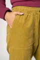 Schlupfhose aus Cord für Damen in Gelb - Slow Fashion
