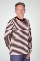 Langarmshirt "Paul" Baumwolle - kakao beige gestreift
