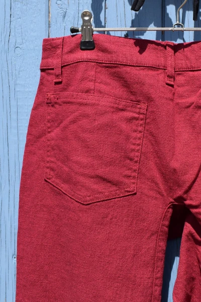 Wide Leg Hose für Damen in Rot Detailansicht von hinten