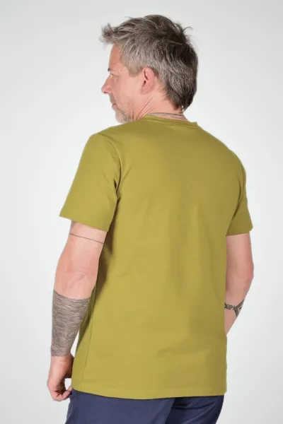 Nachhaltiges T-Shirt für Herren - Baumwolle (Bio) in Gelbgrün