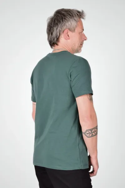 Nachhaltiges T-Shirt für Herren - Baumwolle (Bio) in gewaschenem Grün