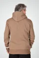 Fairer Hoodie für Herren aus Baumwolle in Braun meliert - Potatoes
