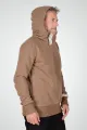 Fairer Hoodie für Herren aus Baumwolle in Braun meliert - Potatoes