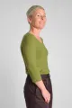 Viskose Shirt 3/4-Arm für Damen in Olivgrün - fair produziert